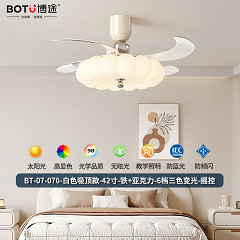 博途照明 奶油/中古风 BT-07-070胡桃木 风扇灯系列